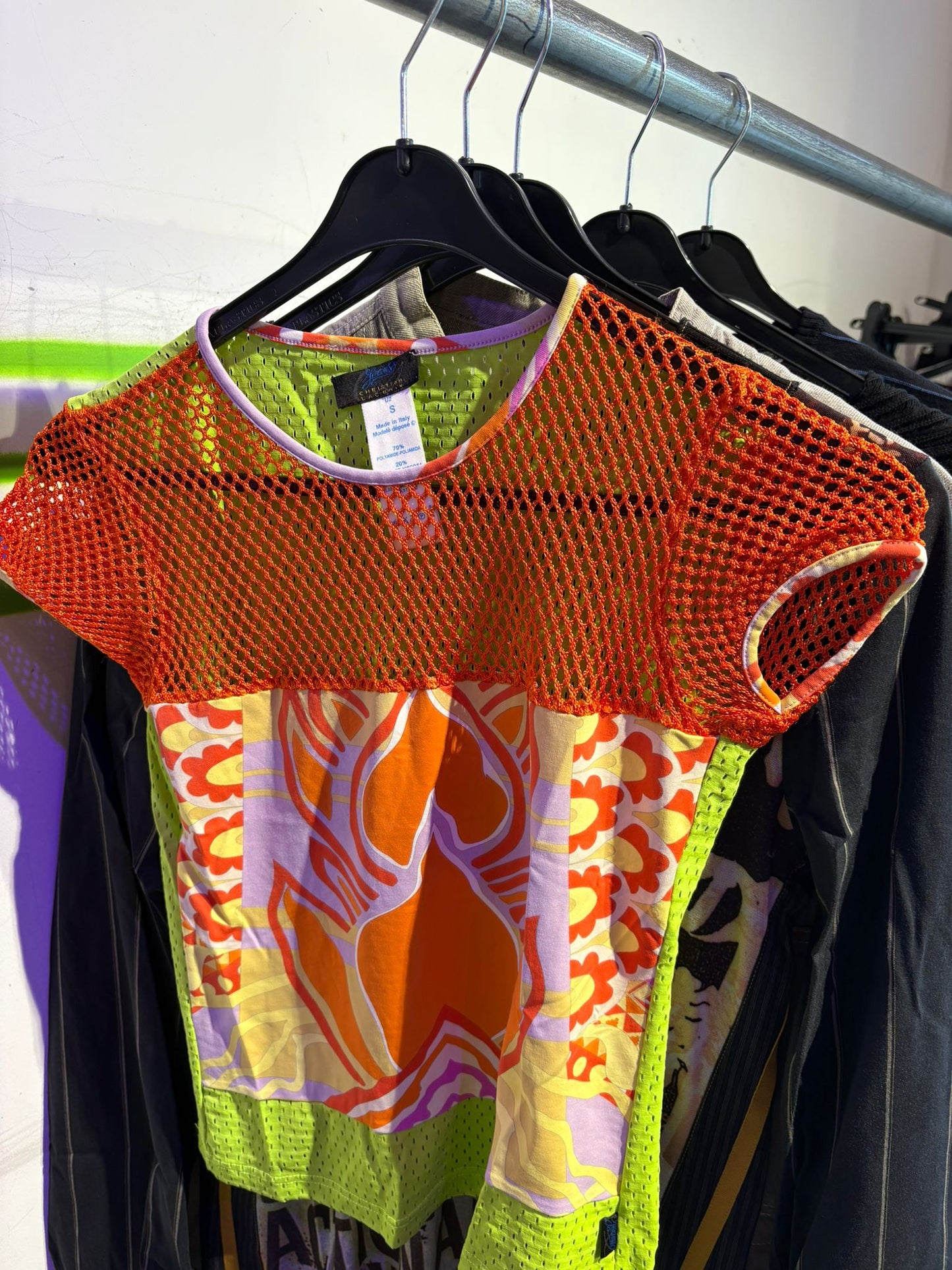 CHRISTIAN LACROIX y2k TOP ORANGE