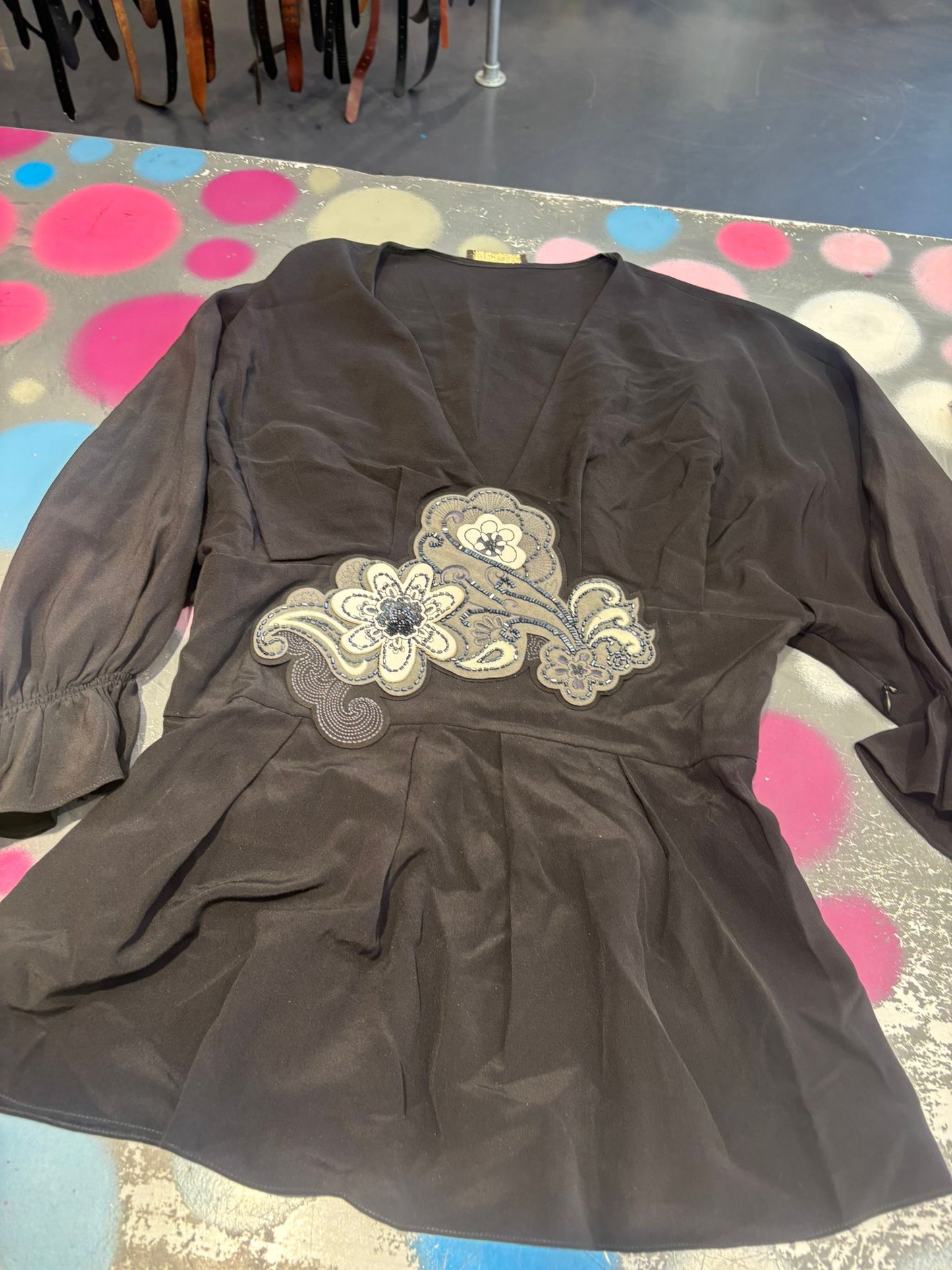 ICEBERG BLACK BLOUSE