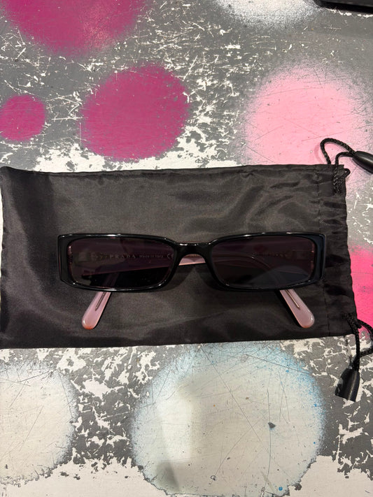 PRADA SUNGLASSES BLACK/PINK
