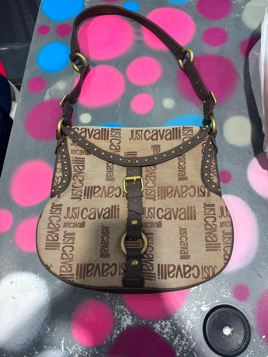 JUST CAVALLI MONOGRAM HOBO BAG