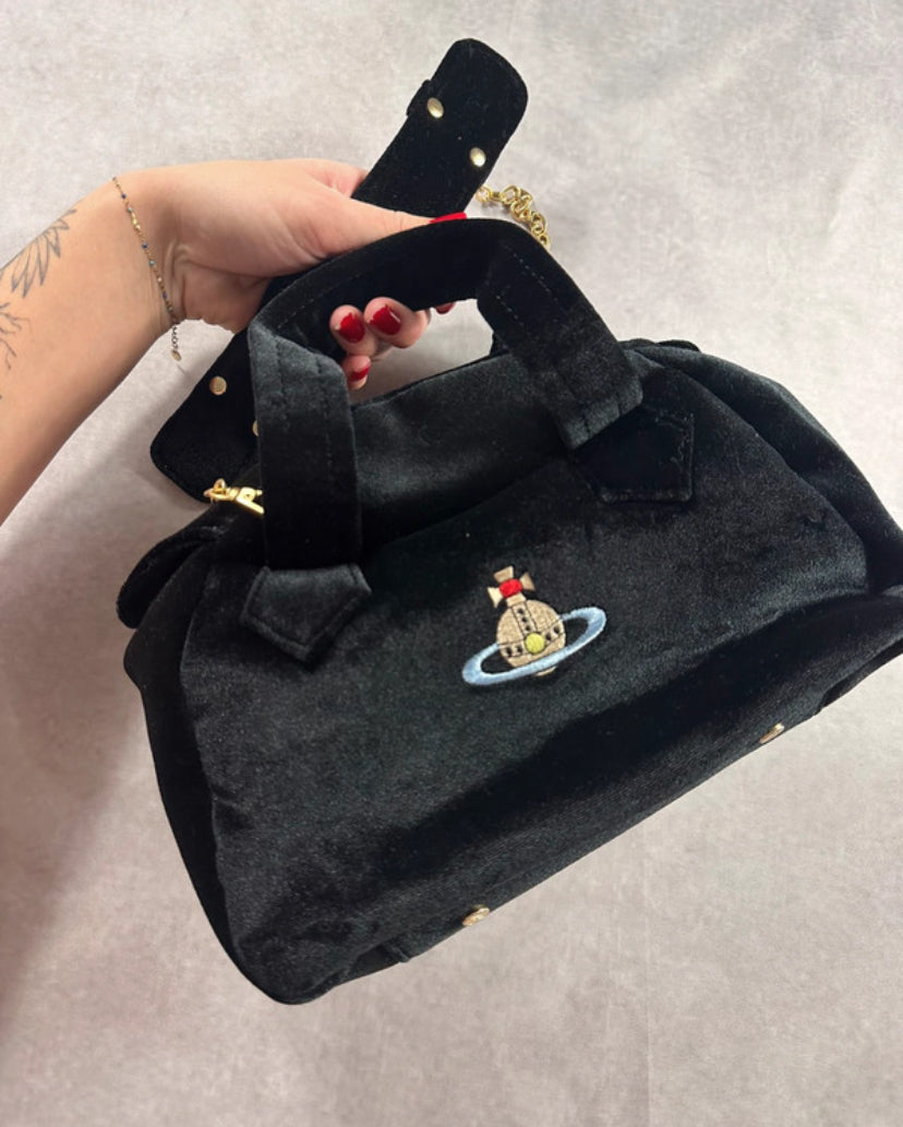 Vivienne Westwoof Velour Noir Bag