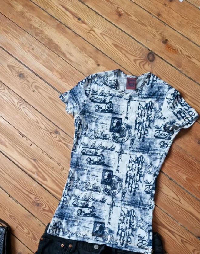 Tee shirt vintage annee 90 Gaultier Jeans