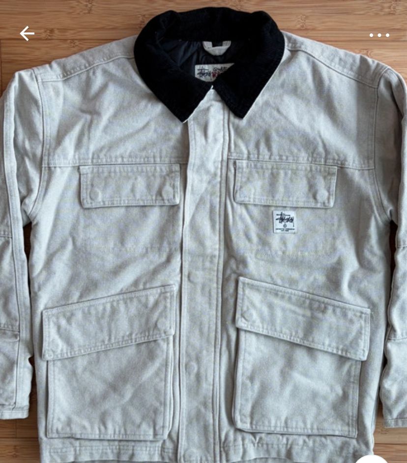 Stussy white jacket